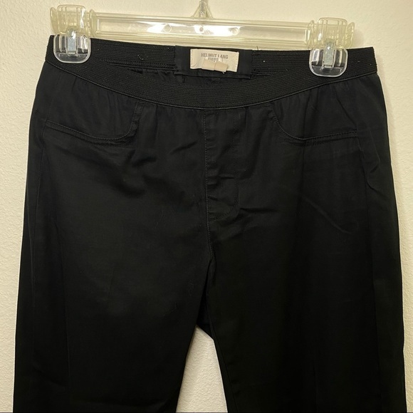 Helmut Lang | Elastic Waist Cropped Ankle Pant Black Size 4 - Picture 3 of 4